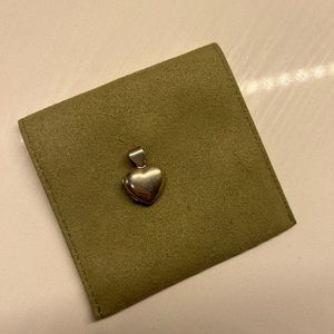 Silver heart locket